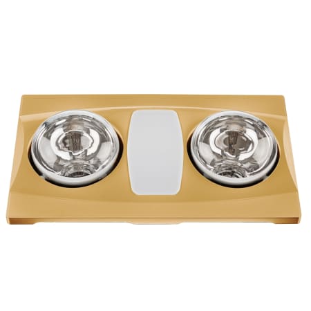 Aero Pure Heater Series 80 CFM 1 Sone Ceiling Mounted Bath Fan with Incandescent Lighting and Two 270W Heat Lamps Satin Gold